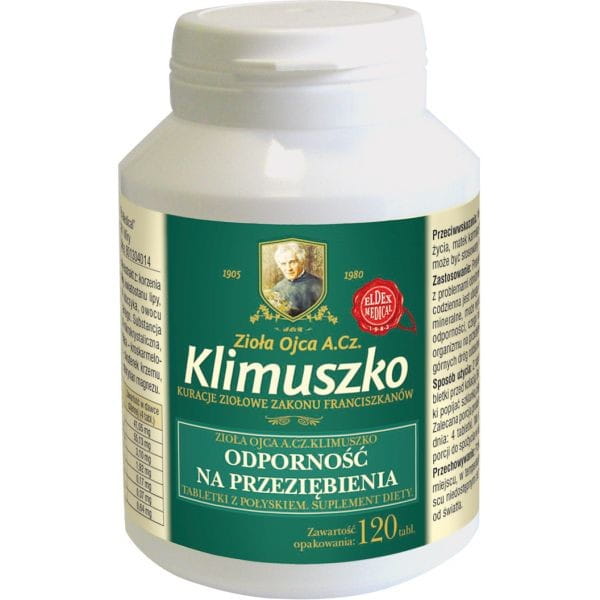 Tabletki ziołowe na odporność i przeziębienie Ojca Klimuszko